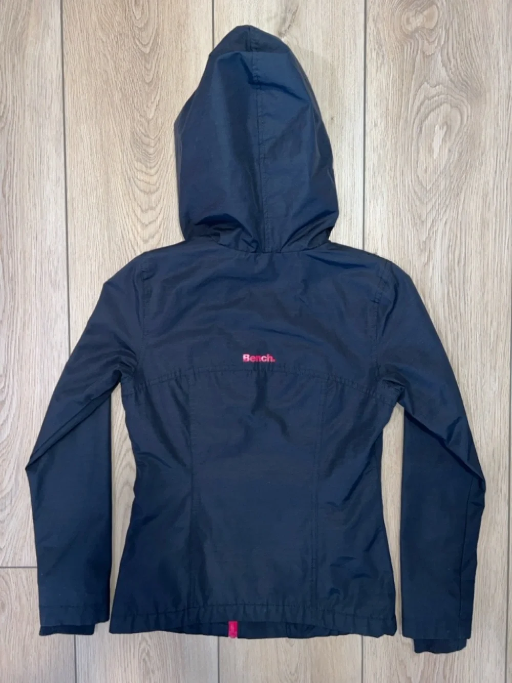 Bench Black Double Zip Hooded Rain Jacket - Picture 9 of 16
